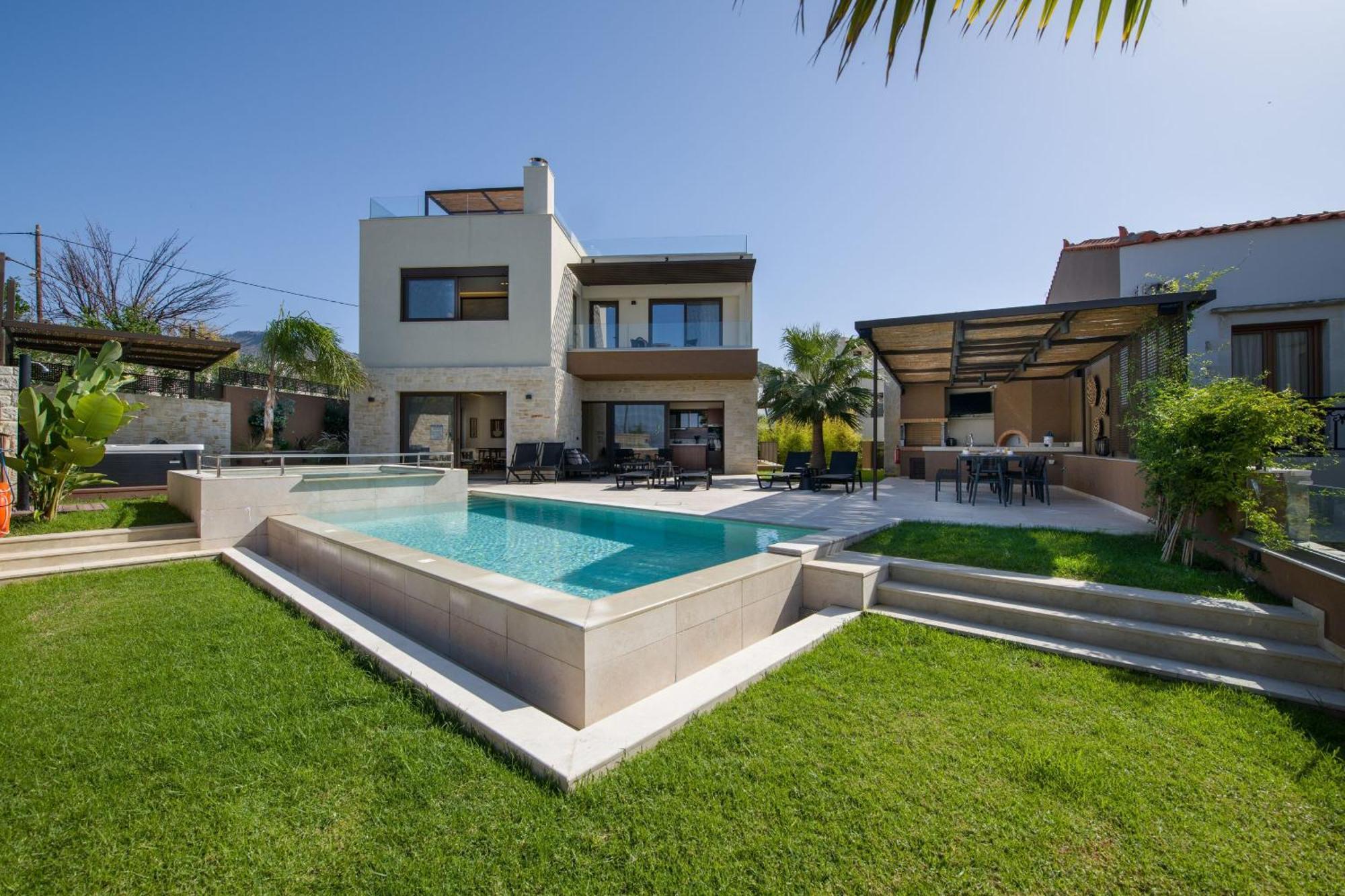 Almi-Cove Hilltop Villas Almirida Buitenkant foto