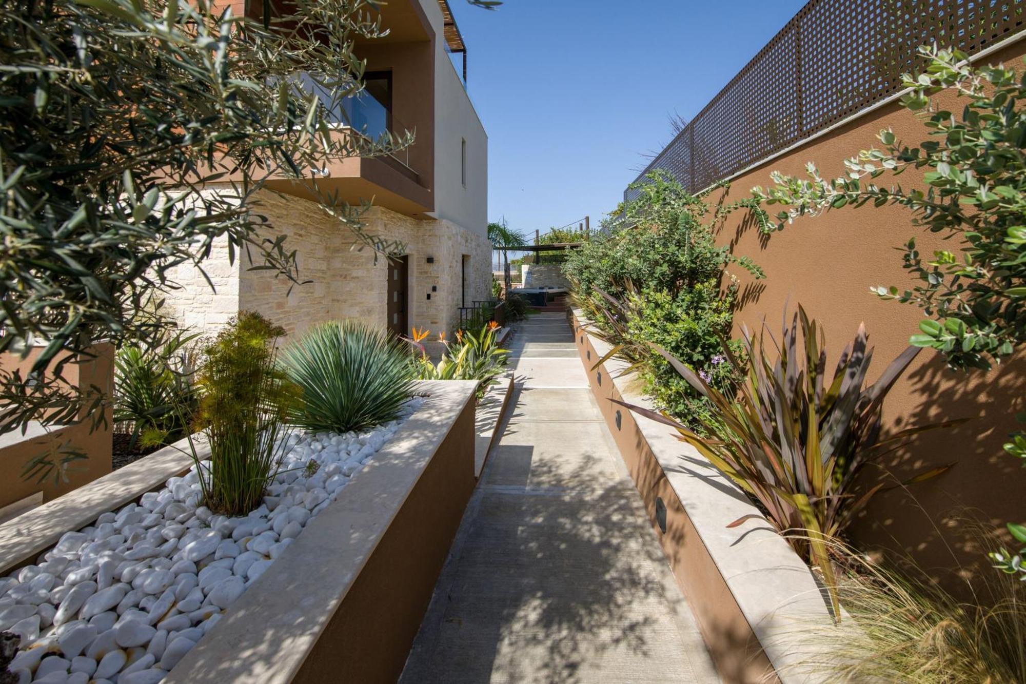 Almi-Cove Hilltop Villas Almirida Buitenkant foto