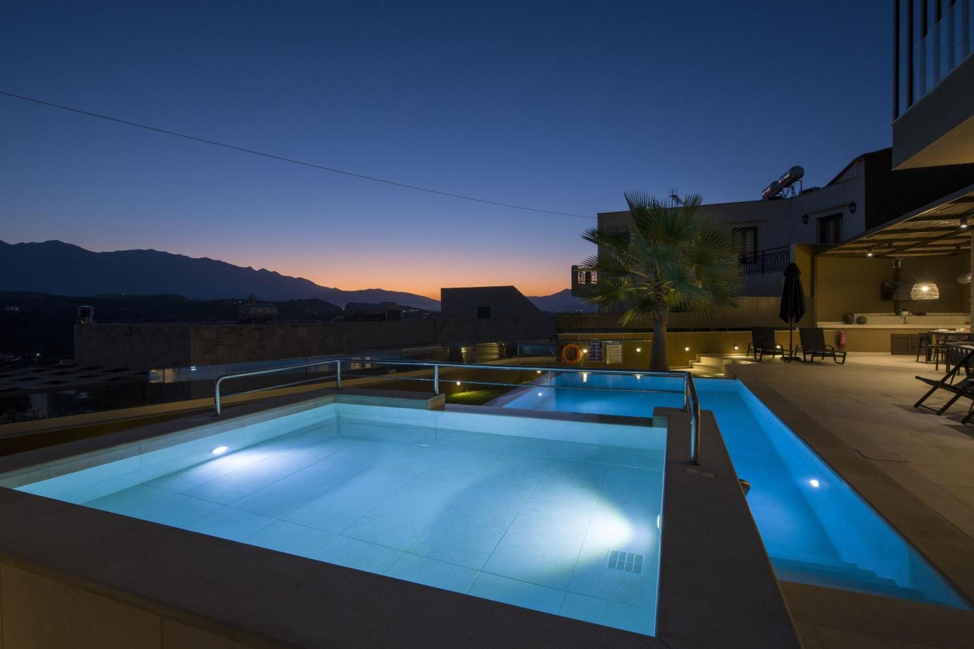 Almi-Cove Hilltop Villas Almirida Buitenkant foto