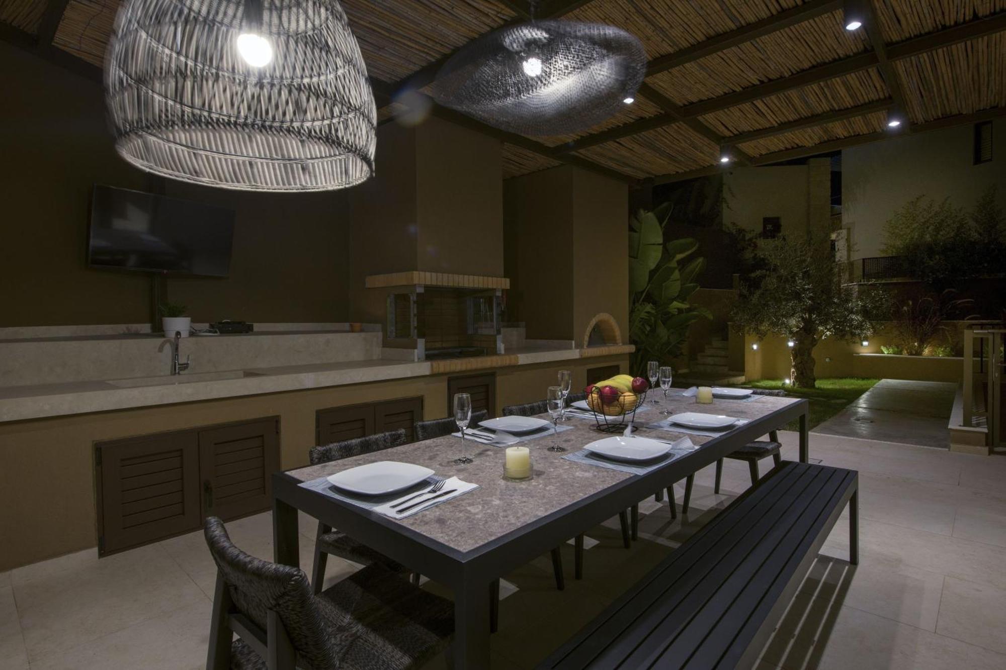 Almi-Cove Hilltop Villas Almirida Buitenkant foto