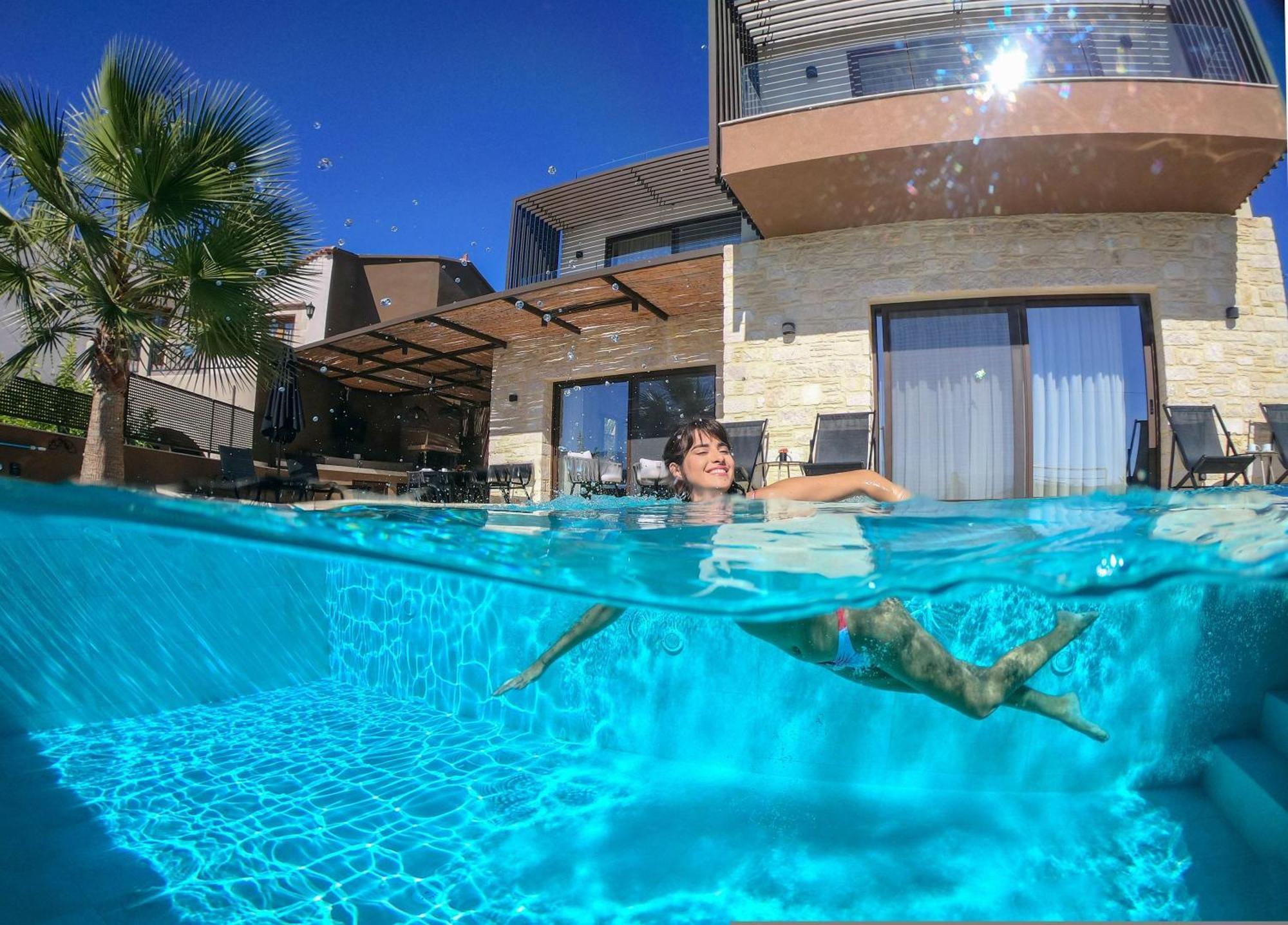 Almi-Cove Hilltop Villas Almirida Buitenkant foto